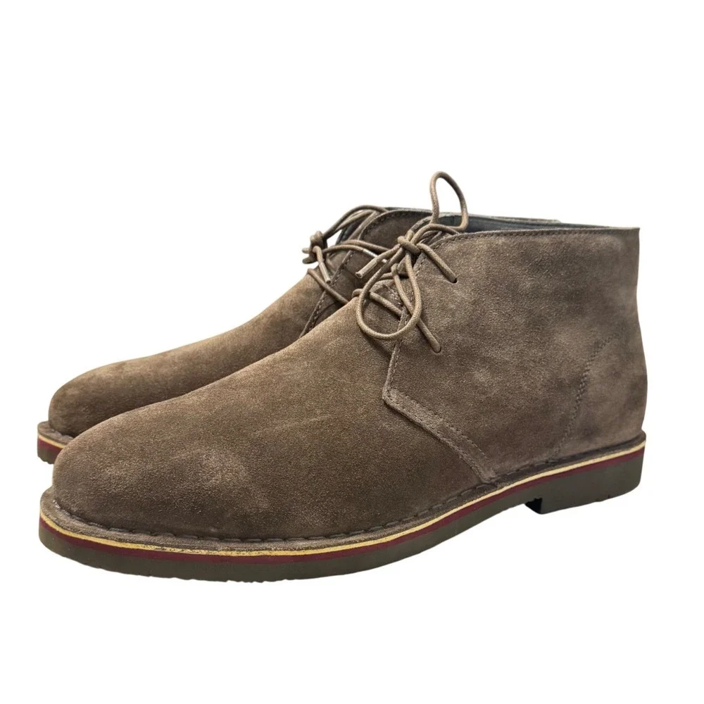Propet Findley Chukka Boots Mens 14 X 3E Brown Suede New Without Box MCX012S